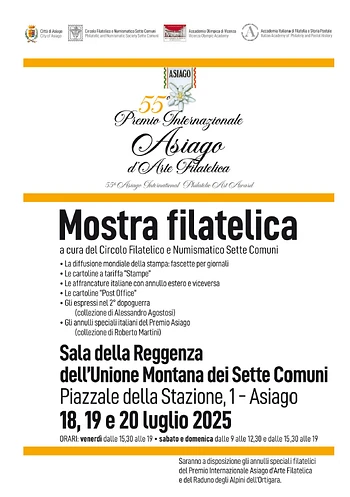 55 premio internazionale di arte filatelica asiago