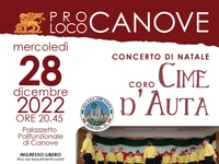 Christmas carols with the Corale Alpina Cime D'Auta for Bintar Zait 2022 in Canove di Roana - 28 December 2022