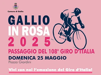 Gallio in rosa per il passaggio del 108° Giro d'Italia sull'Altopiano di Asiago