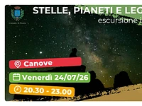 Escursione guidata "Stelle, pianeti e leggende a Canove" - venerdì 24 luglio 2026