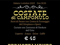 Cena con le costate al Rifugio Campomulo 4 ottobre 2025