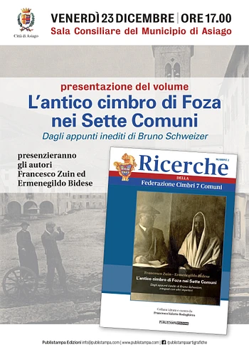 Incontro letterario: "L'antico cimbro di Foza e nei Sette Comuni" ad Asiago 2022