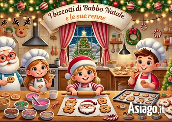 I biscotti di Babbo Natale laboratorio di cucina per bambini sull'Altopiano di Asiago