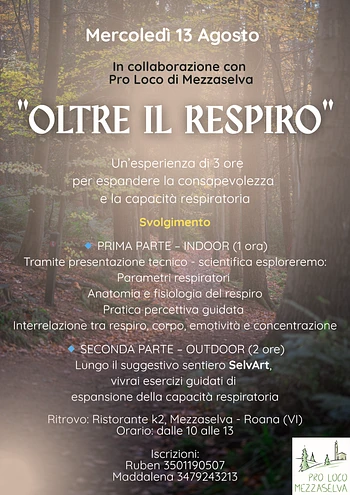 oltre il respiro esperienza immersiva a mezzaselva