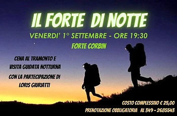 Il Forte Corbin di notte 1 settembre 2023