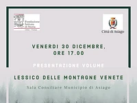 Incontro culturale-storico e presentazione libro con l'autore ad Asiago - 30 dicembre 2022