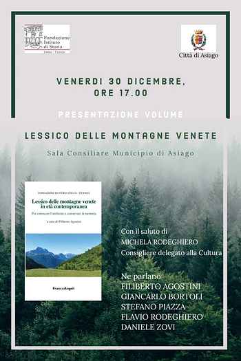 Incontro culturale-storico e presentazione libro con l'autore ad Asiago - 30 dicembre 2022