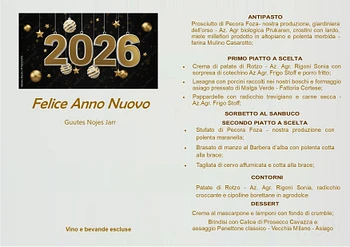 cenone dell ultimo dell anno 2025 capodanno 2026 a