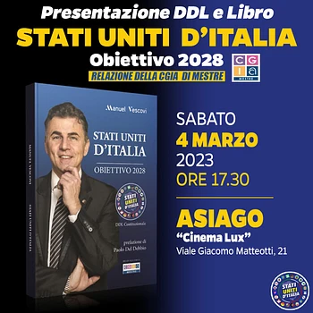 Presentazione libro Stati Uniti d'Italia ad Asiago