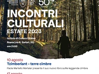 “Tzimberlant - terre cimbre” INCONTRO CULTURALE A ROANA - 10 agosto 2023