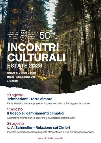 Incontri culturali estate 2023 a Roana