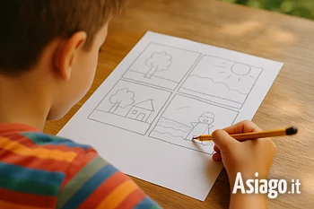 Laboratorio di fumetto per bambini a Gallio