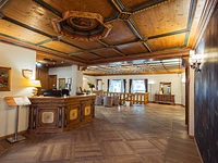 Die Rezeption des Hotels Gaarten