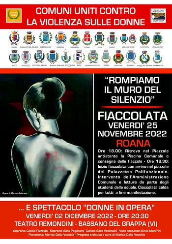 Locandina fiaccolata 25 novembre 2022 Roana