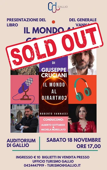 Evento 18 novembre cruciani Vannacci sold out