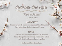 Pranzo di pasqua 2026 al ristorante des alpes di asiago