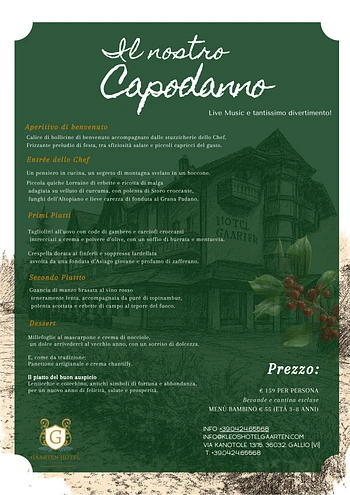 cenone dell ultimo dell anno 2025 capodanno 2026 a