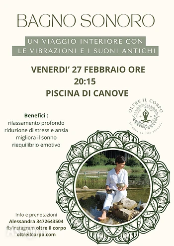 bagno sonoro a canove 27 febbraio 2026