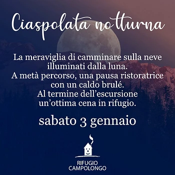 ciaspolata a campolongo con cena in rifugio 3 genn