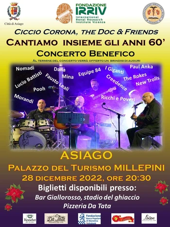 Serata Anni '60 con CICCIO CORONA e The Doc & Friends ad Asiago - 28 dicembre 2022
