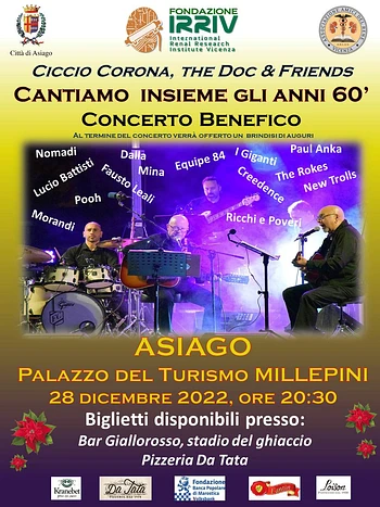 Serata Anni '60 con CICCIO CORONA e The Doc & Friends ad Asiago - 28 dicembre 2022