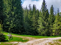MTB an der Kreuzung der vier Straßen