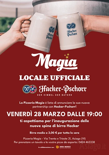 inaugurazione nuove sine di birra alla pizzeria ma