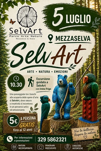 escursione guidata a selvart 5 luglio 2026