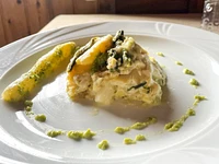 Weißer Spargelkuchen