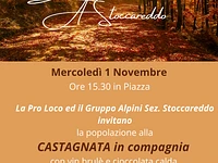 Castagnata stoccareddo mercoledì 1° novembre