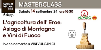 Degustazione formaggio Asiago e vini vulcanici italiani