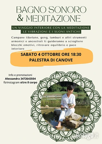 Bagno sonoro a Canove di Roana 4 ottobre 2025
