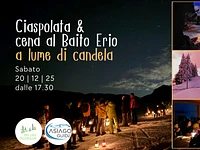 Ciaspolata e cena al Baito Erio a lume di candela 20 dicembre 2025