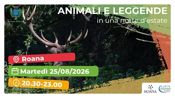 Escursione guidata Animali e leggende in una notte d'estate a Roana 25 agosto 2026
