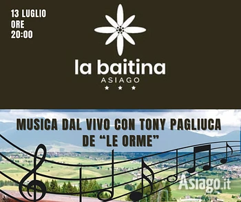 Concerto di Tony Pagliuca a La Baitina di Asiago