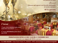 New Year's Eve dinner 2022 - New Year's Eve 2023 of the Restaurant Pizzeria MAGIA di Asiago - 31 December 2022