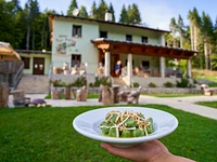 Homemade gnocchi at the Alpine Hut