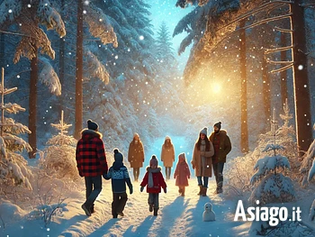 Passeggiando nel bosco magico sull'Altopiano di asiago escursione per famiglie e bambini