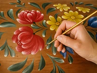 Corso di pittura tirolese - Canove, Lunedì 28 luglio 2025