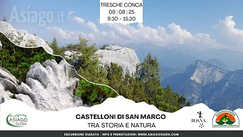 Escursione guidata ai Castelloni di San Marco sull'Altopiano di Asiago