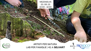 Artisti per Natura laboratorio per famiglie a SelvArt