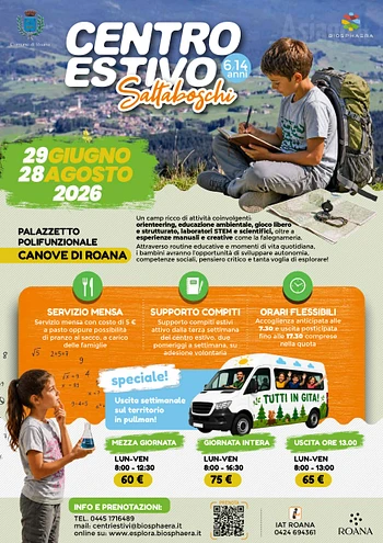 centro estivo estate 2026 canove di roana