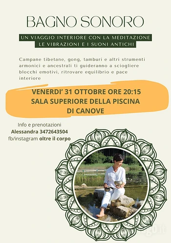 bagno sonoro a canove 31 ottobre 2025