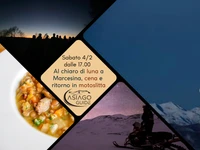 From sunset to full moon in Marcesina, dinner and return by snowmobile - Sun 5 February 2023 from 3.30 pm