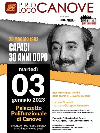 Testimoni - Gli uomini della scorta di Giovanni Falcone, Bintar Zait 2022 Canove di Roana