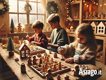 Laboratorio natalizio del legno sull'Altopiano di Asiago