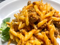 Trofie mit Fleischsauce