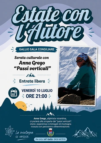 serata con anna grego alpinista vicentina a gallio