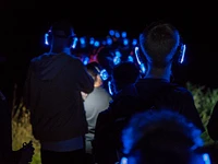 Nel bosco di notte con le Sound Walk