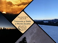Sunset and stars at Monte Zovetto - Wednesday 28 December 2022 from 3.30 pm 